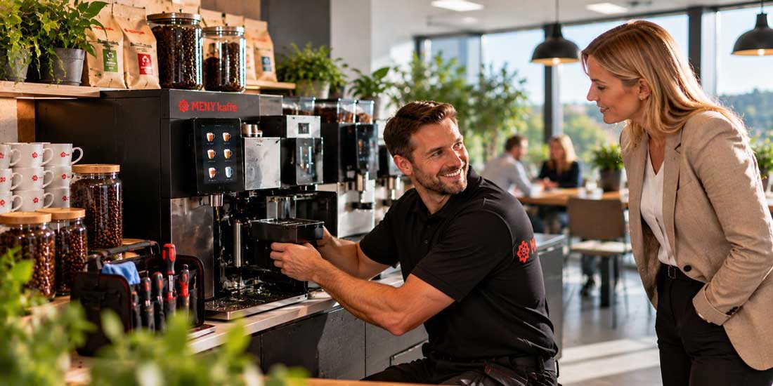 Hvad indeholder en serviceaftale på en erhvervskaffemaskine?