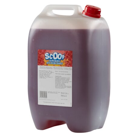 Scoop Jordbær/Hyldeblomst saft 10 l