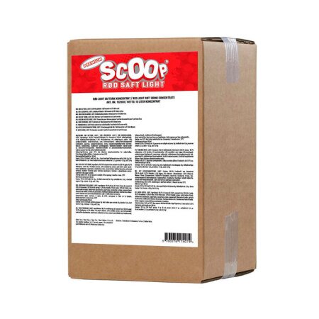 Scoop Premium Rød saft light BIB 10 l