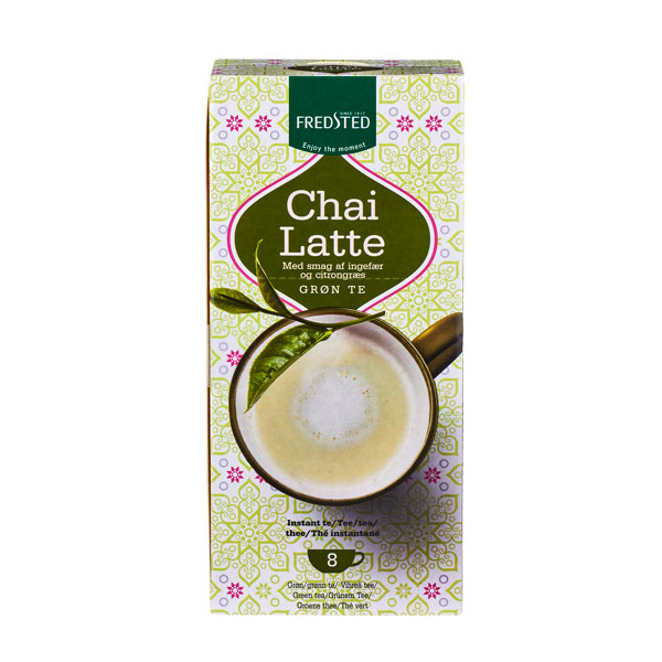 Fredsted Chai Latte Grøn te 8 sticks a 26 gr.