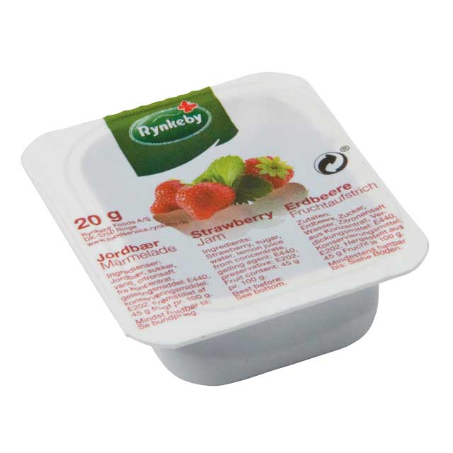 Marmelade jordbær 132x20g