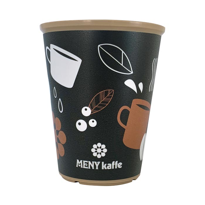 Flergangskop plast MENY kaffe 240 ml