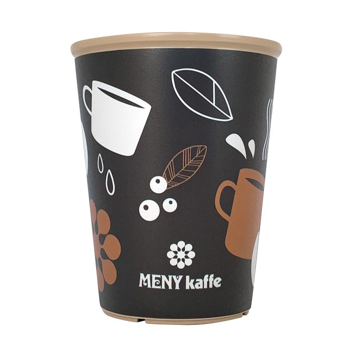 Flergangskop plast MENY kaffe 360 ml